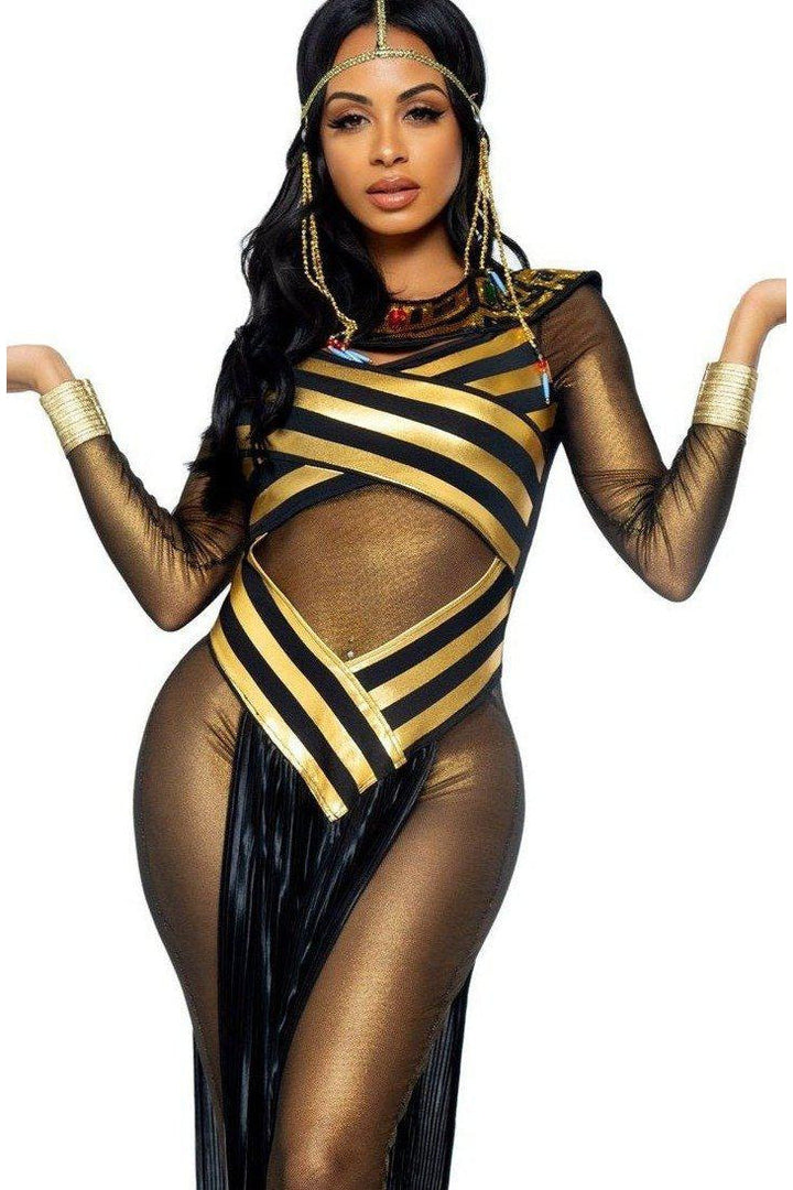 Nile Queen Catsuit Costume-Goddess Costumes-Leg Avenue-Gold-M-SEXYSHOES.COM