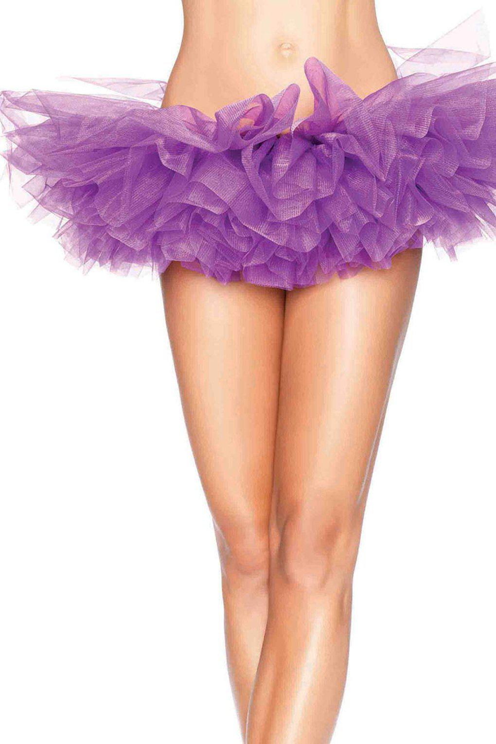 Organza TuTu-TuTu + Petticoat-Leg Avenue-Purple-O/S-SEXYSHOES.COM