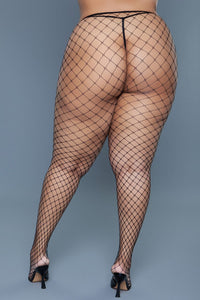 Oversized Fishnet Pantyhose-Pantyhose-SEXYSHOES.COM