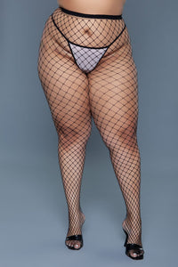 Oversized Fishnet Pantyhose-Pantyhose-SEXYSHOES.COM