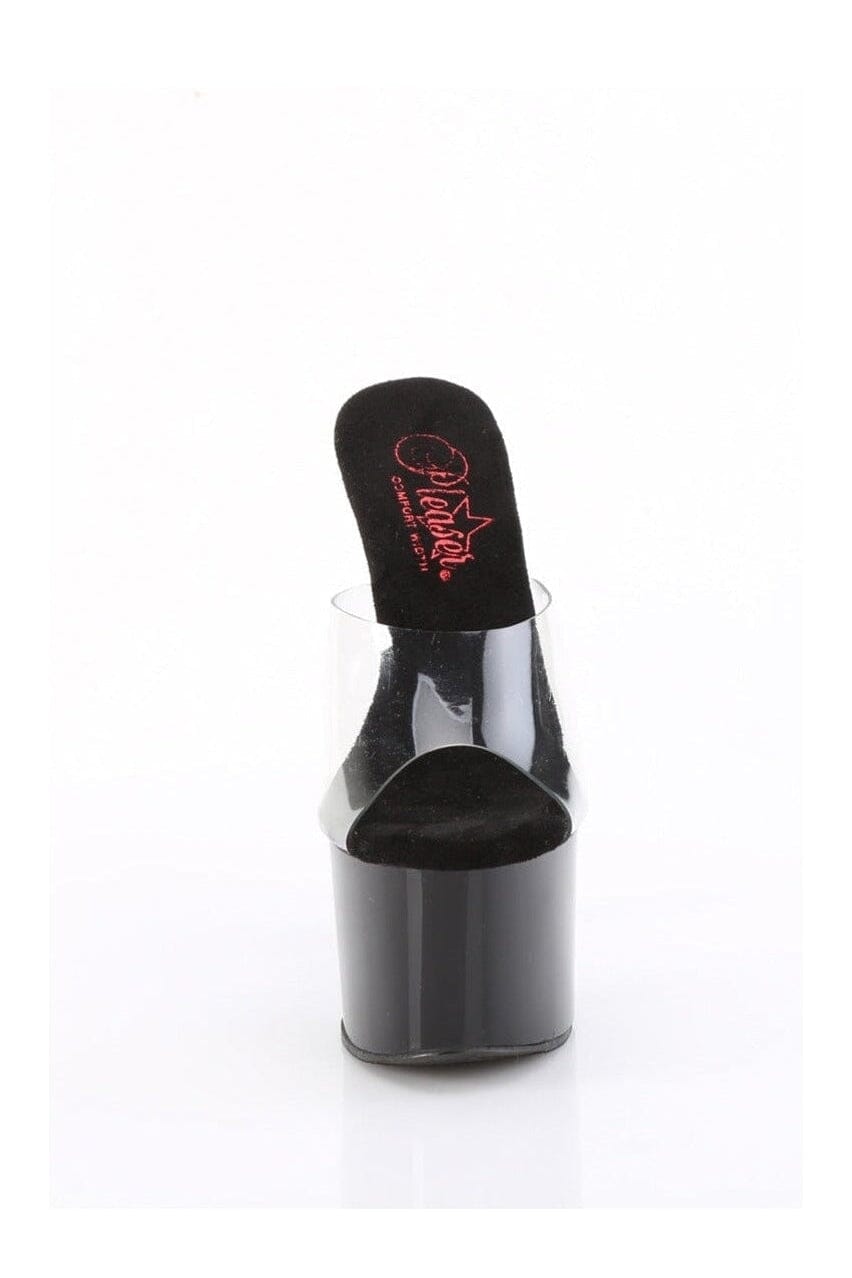 PASSION-701 Clear Vinyl Slide-Slides-Pleaser-SEXYSHOES.COM