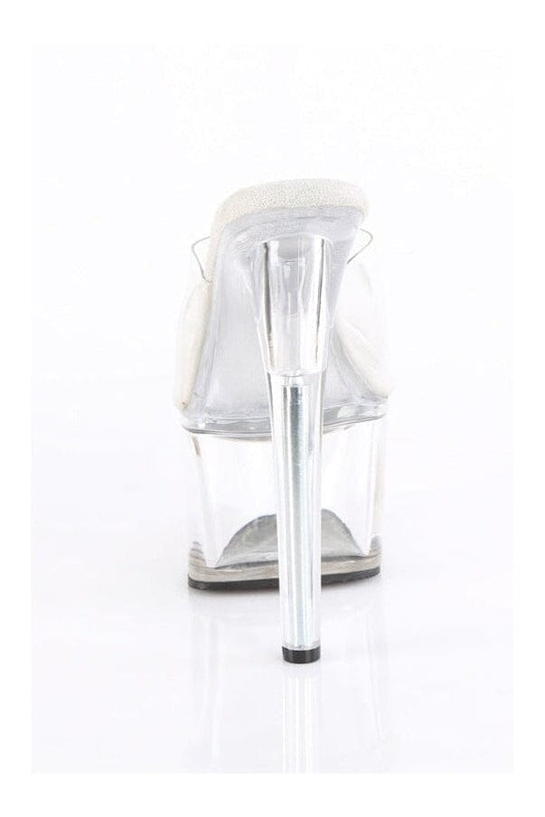Pleaser PASSION-701 Clear Vinyl Slide in Clear Vinyl
