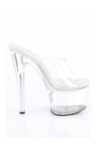 Pleaser PASSION-701 Clear Vinyl Slide in Clear Vinyl