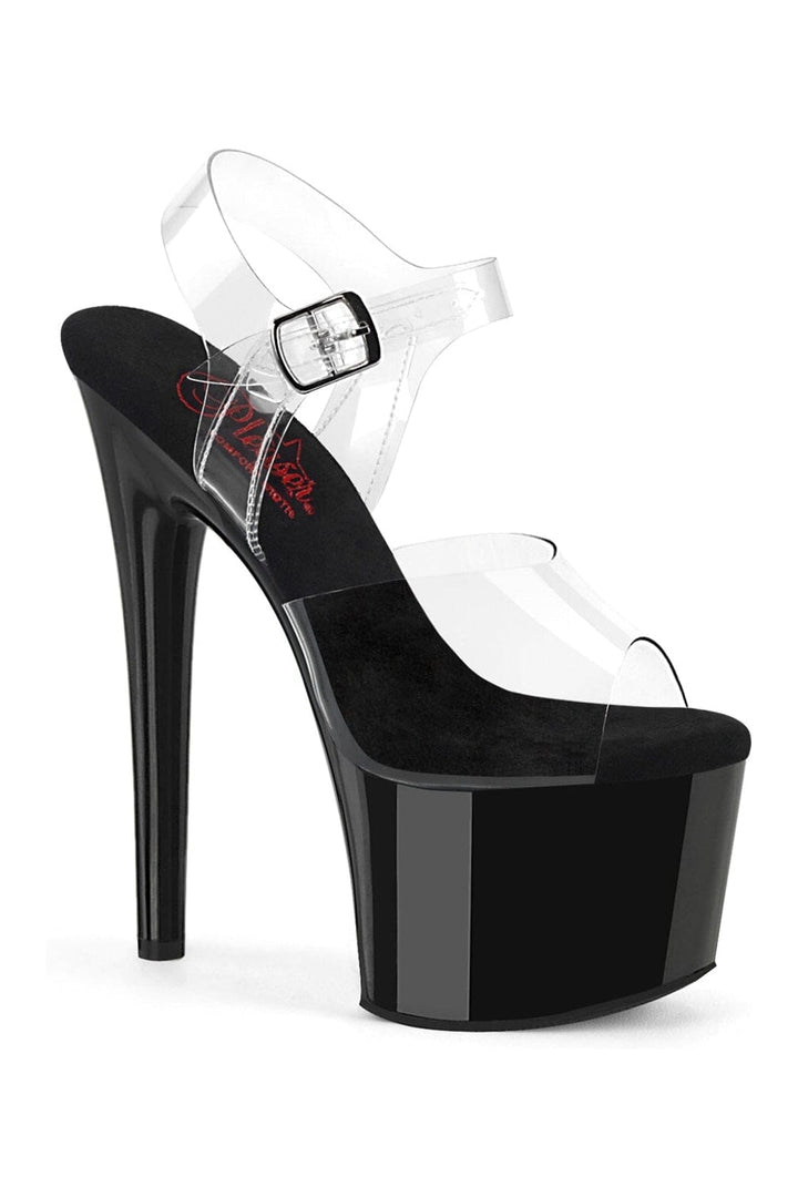 Pleaser Clear Sandals Platform Stripper Shoes | Buy at Sexyshoes.com