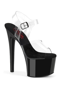 Pleaser PASSION-708 Clear Vinyl Sandal in Clear Vinyl from SexyShoes.com