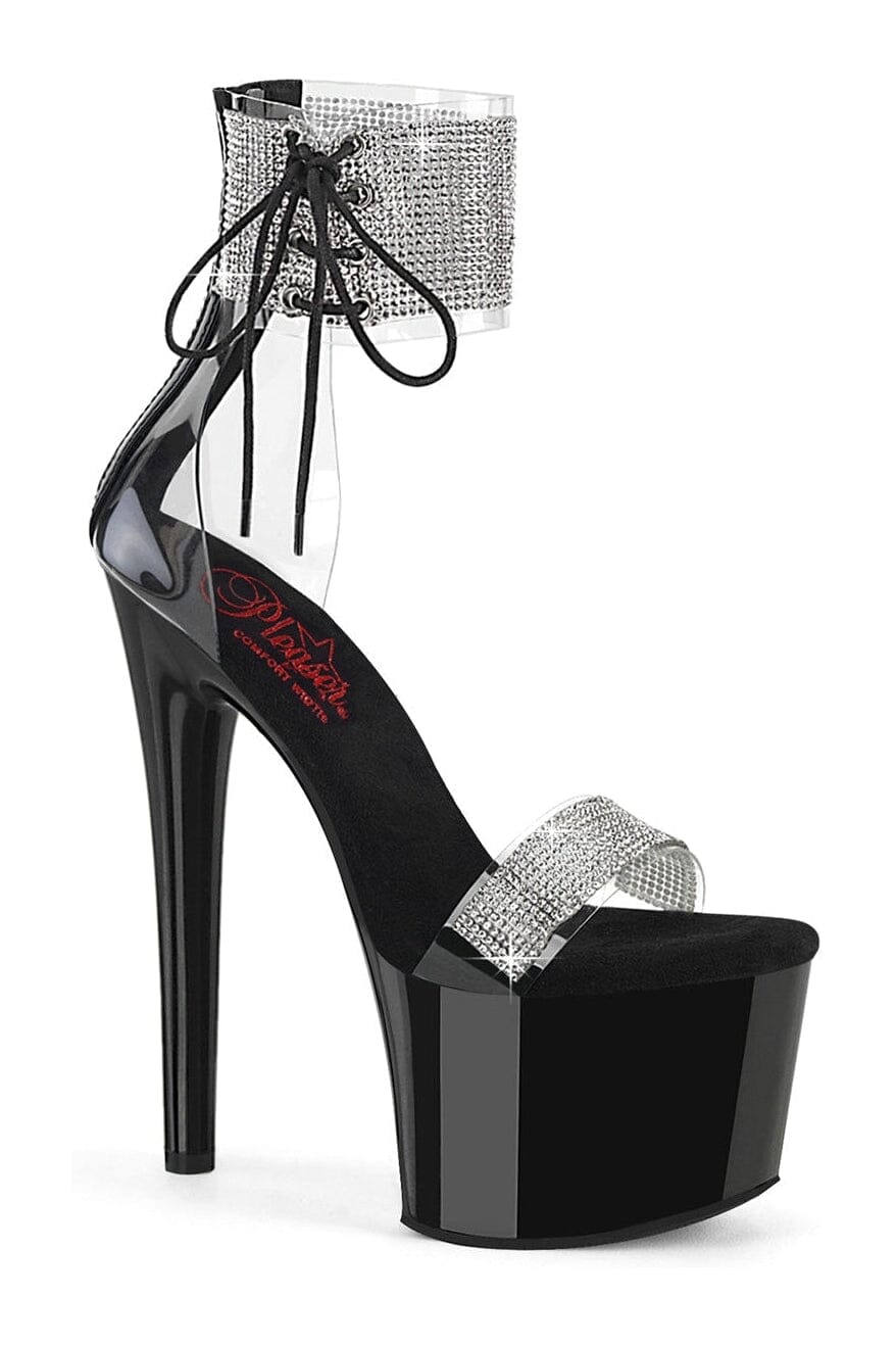 Pleaser Clear Sandals Platform Stripper Shoes | Buy at Sexyshoes.com