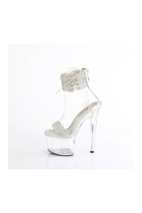 Pleaser PASSION-727RS Clear Vinyl Sandal in Clear Vinyl
