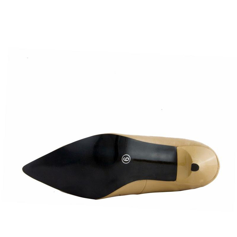 Highest Heel Brand The Professional Pump Tan in Tan Faux Leather