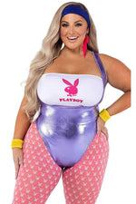 Playboy Plus Size 80's Fitness Costume