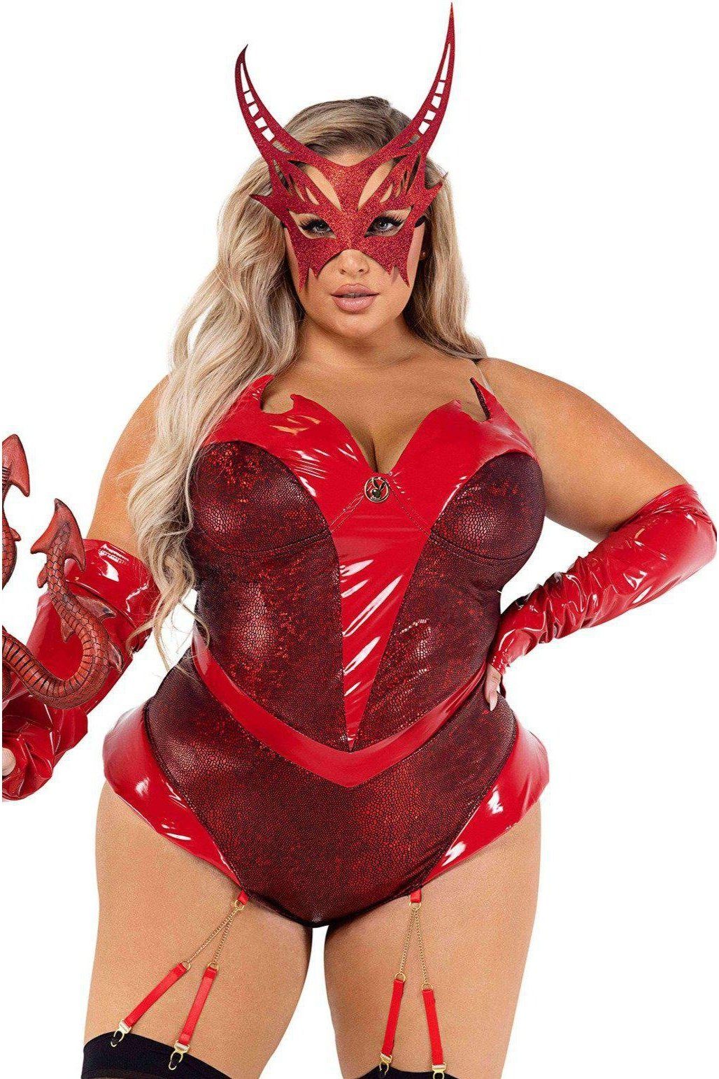 Playboy Plus Size Devil Costume-Devil Costumes-Roma Costumes-SEXYSHOES.COM