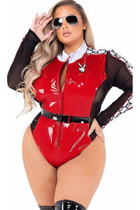 Playboy Plus Size Racecar Driver Costume-Racer Costumes-Roma Costumes-SEXYSHOES.COM