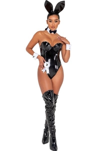Roma Costumes Playboy Seductress Bunny in Black 