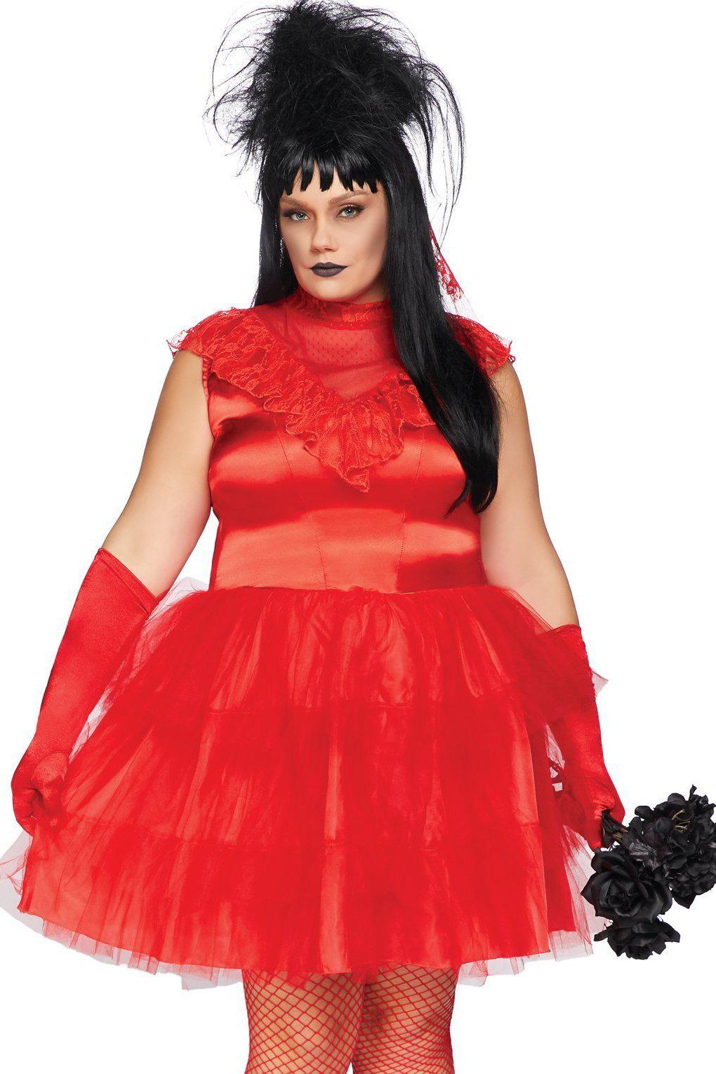 Leg Avenue Plus Size Beetle Bride Costume in Red  from SexyShoes.com