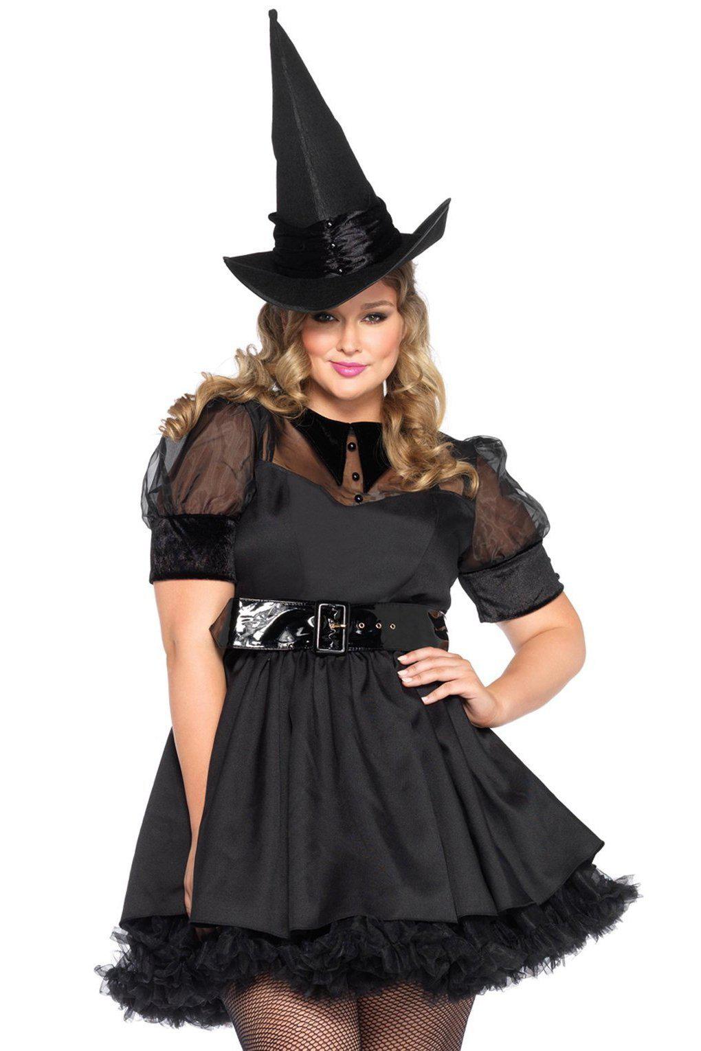 Leg Avenue Plus Size Bewitching Witch Costume in Black  from SexyShoes.com