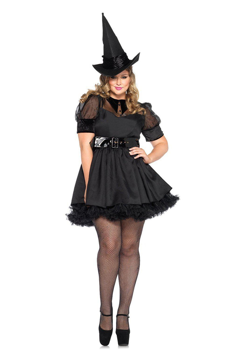 Leg Avenue Plus Size Bewitching Witch Costume in Black 