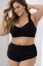 Plus Size Bralette and Short Pajama Set