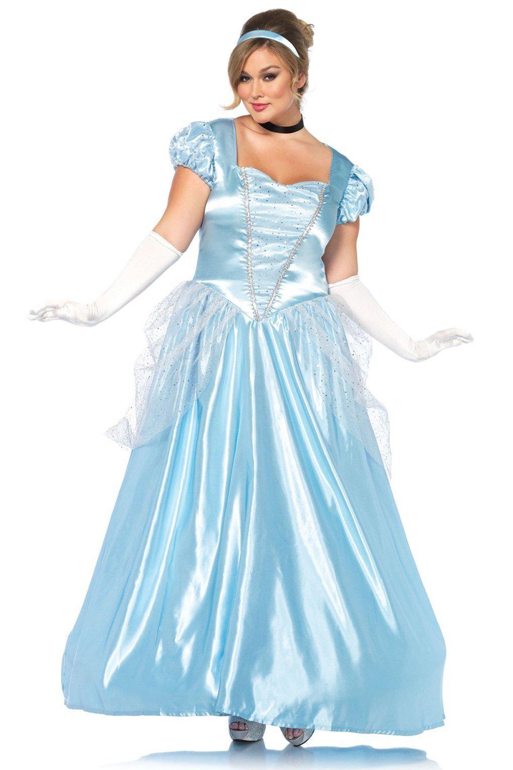 Leg Avenue Plus Size Classic Cinderella Costume in Blue  from SexyShoes.com