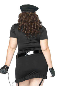 Leg Avenue Plus Size Dirty Cop Costume in Black 