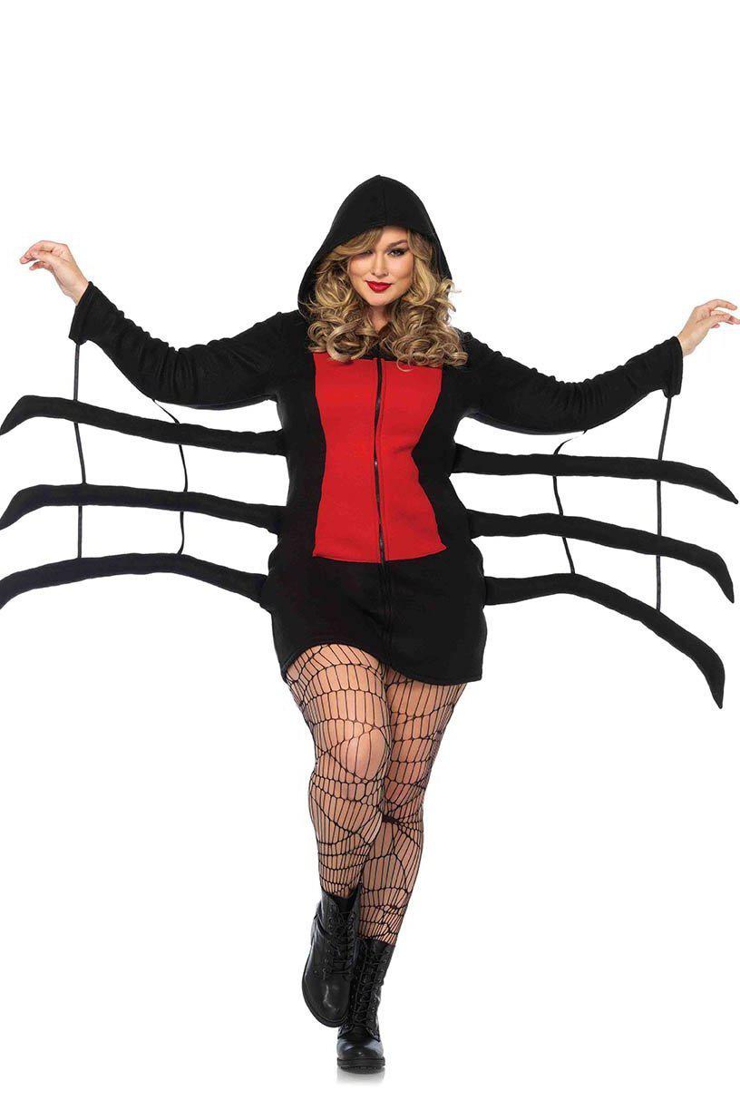 Plus Size Sexy Black Widow Costume Dress-Villian Costumes-Leg Avenue-SEXYSHOES.COM