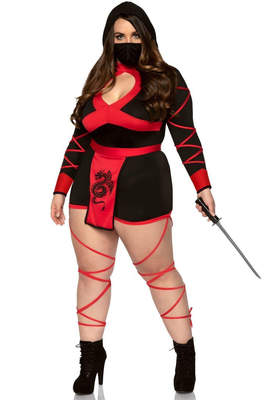 Plus Size Sexy Dragon Ninja Costume-Villian Costumes-Leg Avenue-SEXYSHOES.COM