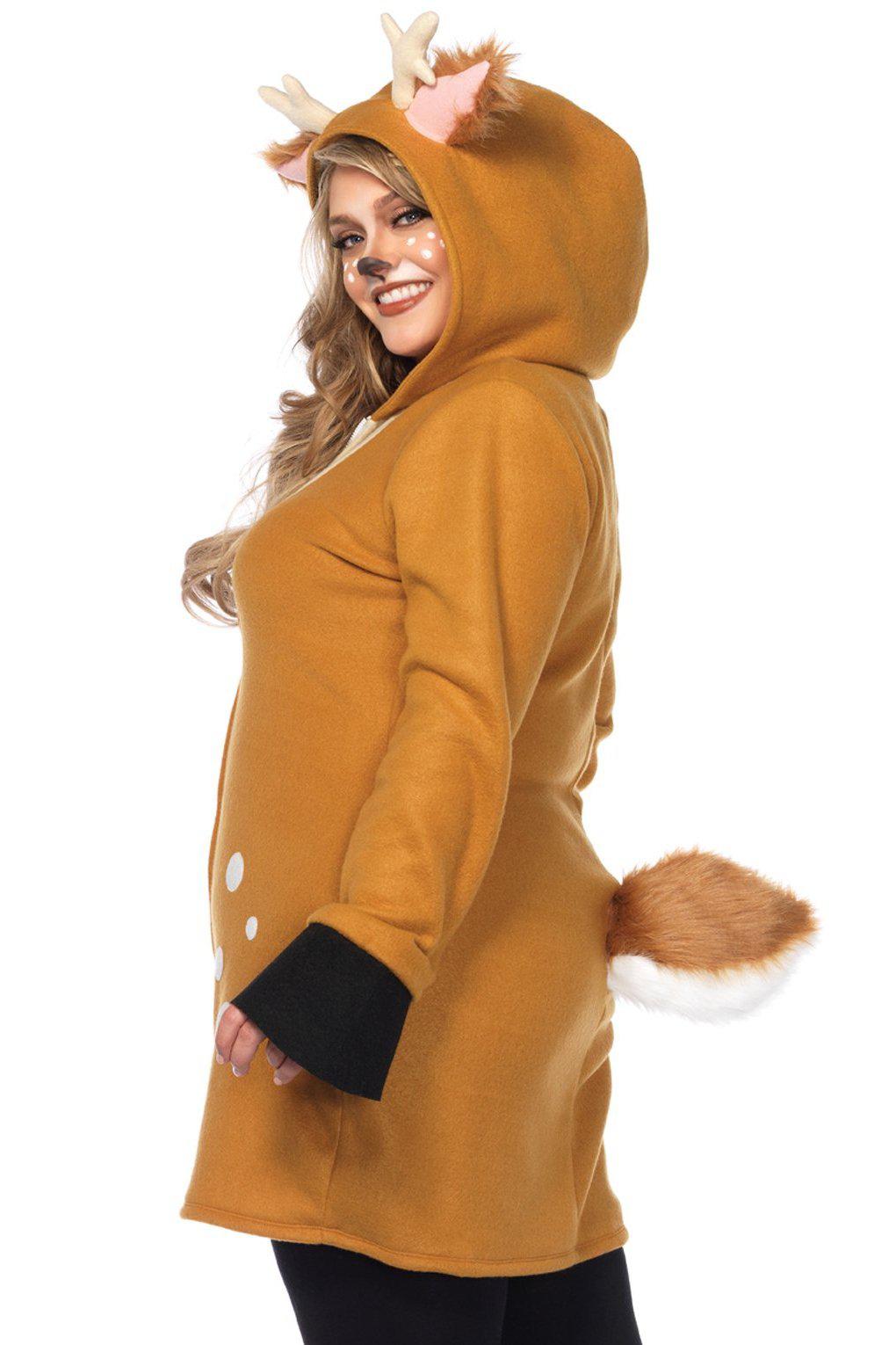 Leg Avenue Plus Size Sexy Fawn Costume Dress in Brown 