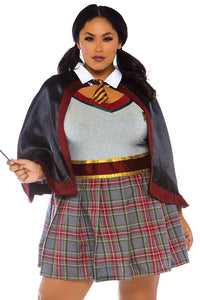 Leg Avenue Plus Size Spellbinding School Girl Costume in Multi  from SexyShoes.com