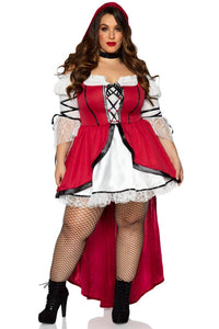Leg Avenue Plus Size Storybook Red Riding Hood Costume in Red  from SexyShoes.com