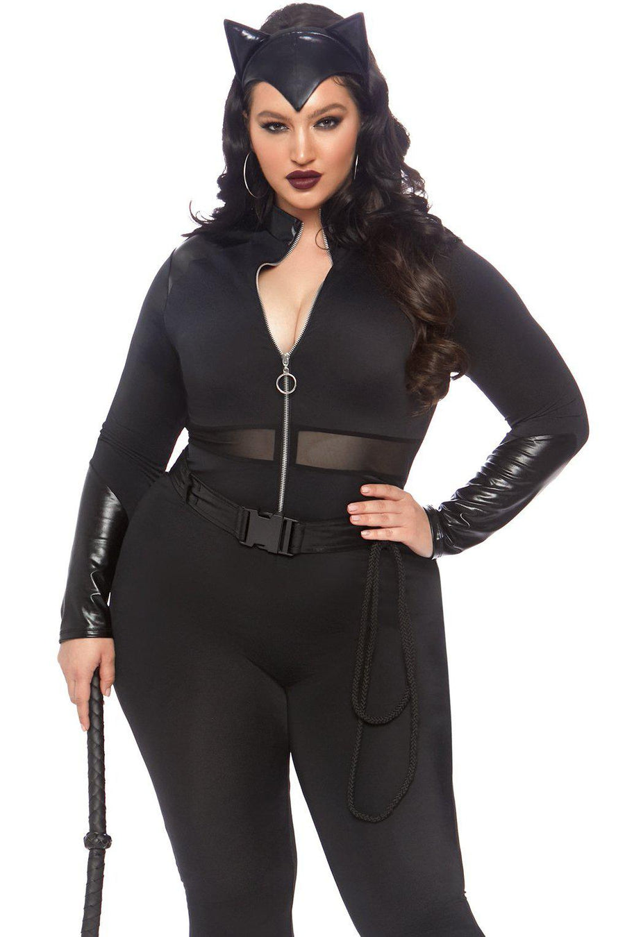 Leg Avenue Plus Size Sultry Supervillain Costume in Black  from SexyShoes.com
