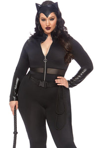 Leg Avenue Plus Size Sultry Supervillain Costume in Black  from SexyShoes.com
