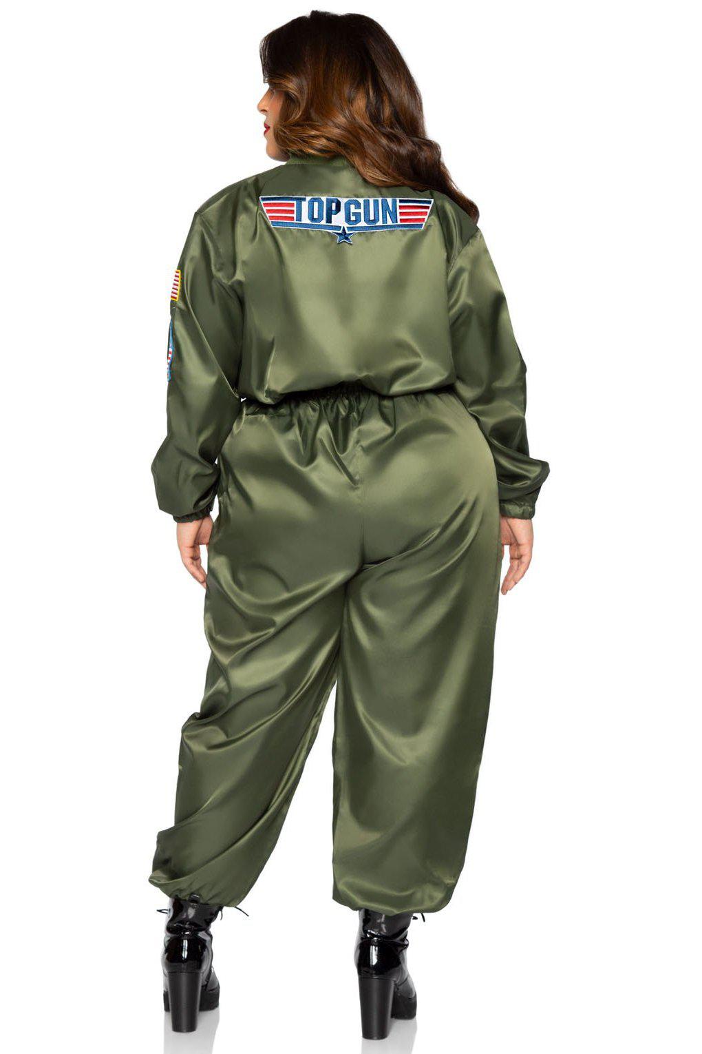 Plus Size Top Gun Costume Flight Suit-Military Costumes-Leg Avenue-SEXYSHOES.COM