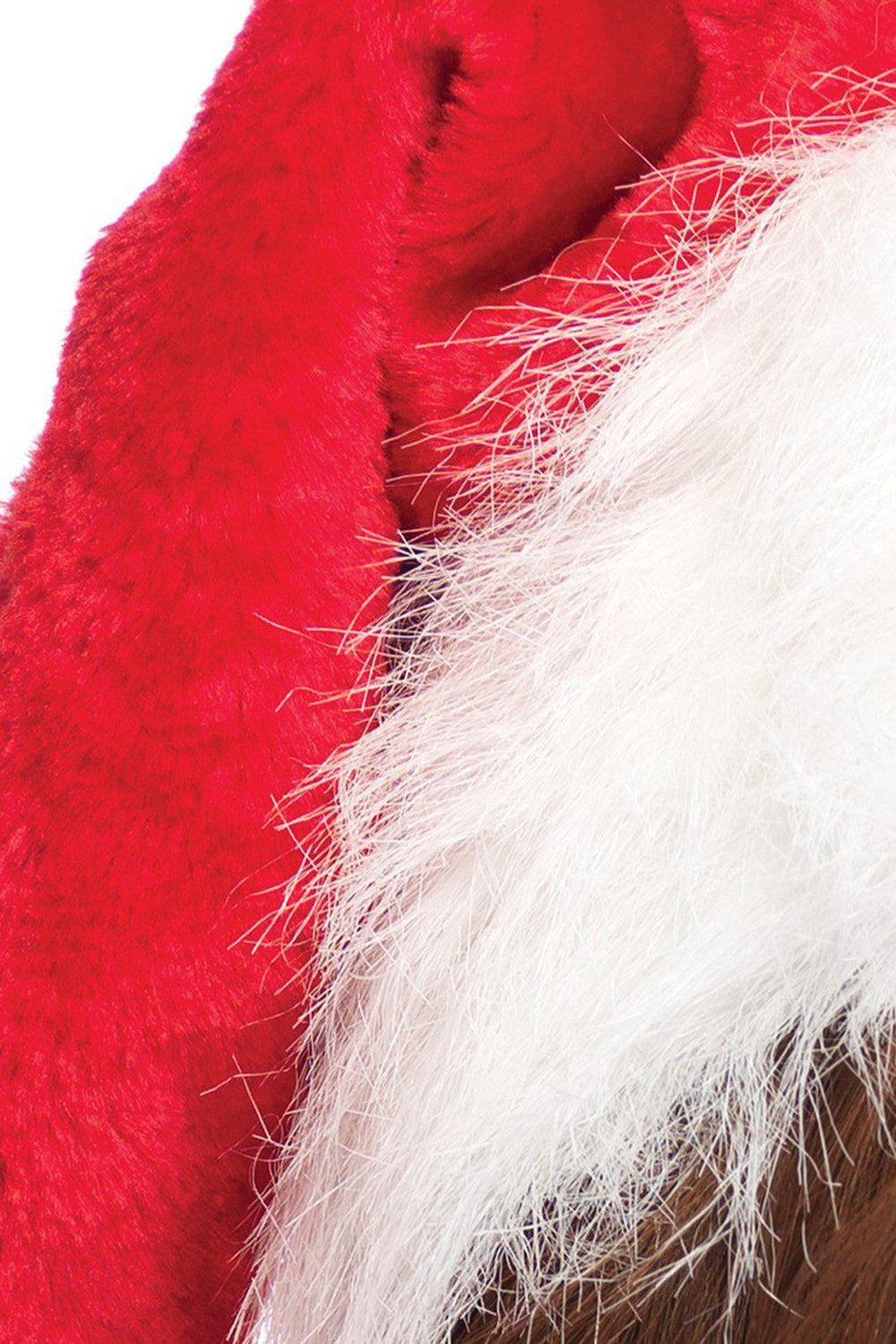 Plush Santa Hat-Costume Hats-Leg Avenue-Red-O/S-SEXYSHOES.COM