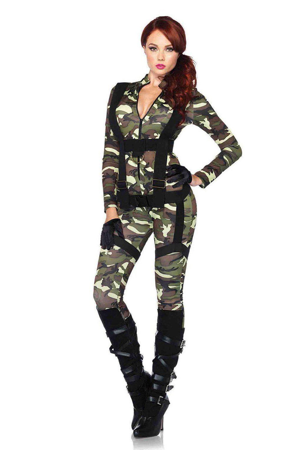 Leg Avenue Pretty Paratrooper Costume in Multi 