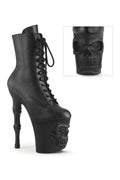 RAPTURE-1020 Black Faux Leather Ankle Boot