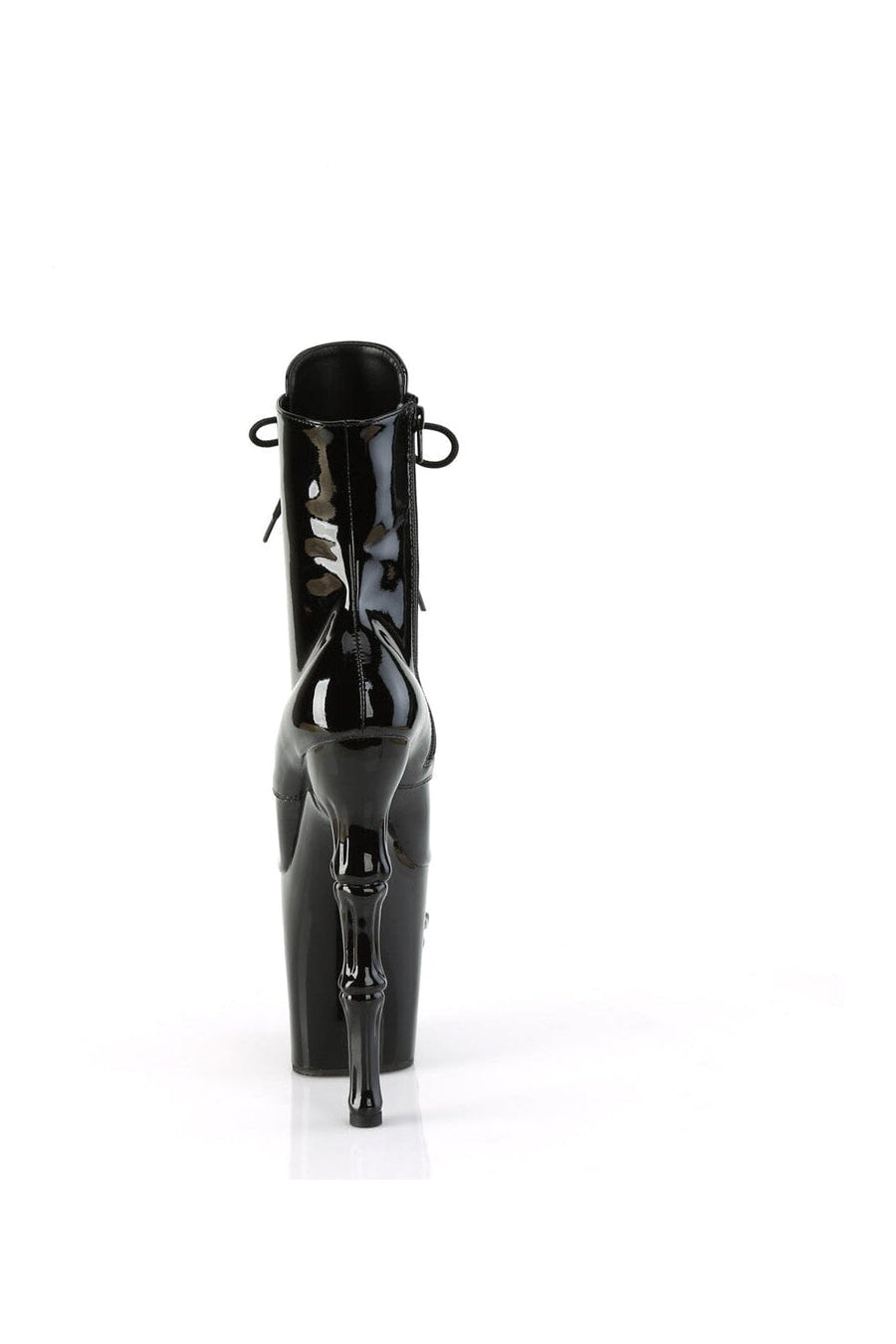 Pleaser RAPTURE-1020 Black Patent Ankle Boot in Black Patent