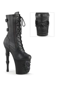 Pleaser RAPTURE-1047 Black Faux Leather Knee Boot in Black Faux Leather from SexyShoes.com