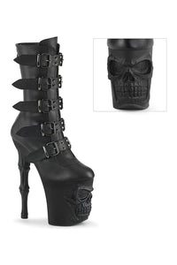 Pleaser RAPTURE-1052BK Black Faux Leather Knee Boot in Black Faux Leather from SexyShoes.com