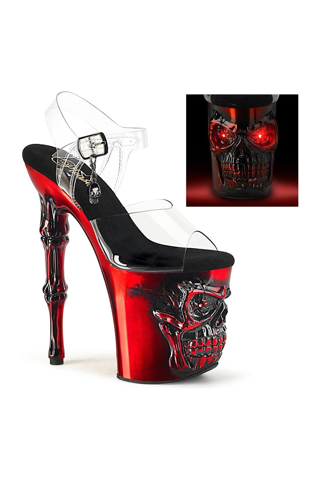 Pleaser Clear Sandals Platform Stripper Shoes | Buy at Sexyshoes.com