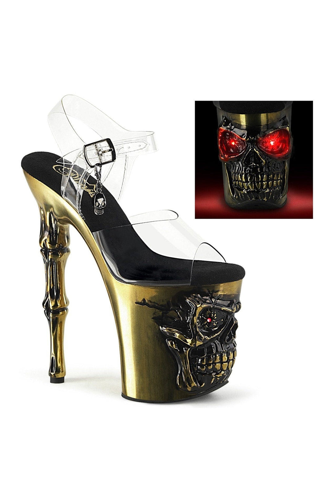 RAPTURE-808-LT Sandal | Clear Vinyl-Sandals-Pleaser-Clear-7-Vinyl-SEXYSHOES.COM