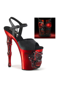 Pleaser RAPTURE-809-LT Sandal in Black Faux Leather from SexyShoes.com