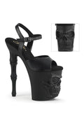 RAPTURE-809 Sandal | Black Faux Leather