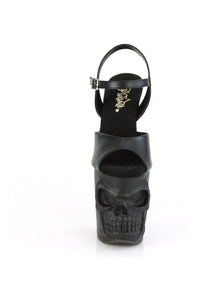 Pleaser RAPTURE-809 Sandal in Black Faux Leather