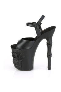 Pleaser RAPTURE-809 Sandal in Black Faux Leather