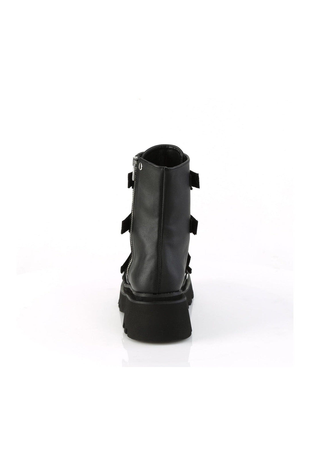 RENEGADE-50 Black Vegan Leather Ankle Boot-Ankle Boots-Demonia-SEXYSHOES.COM