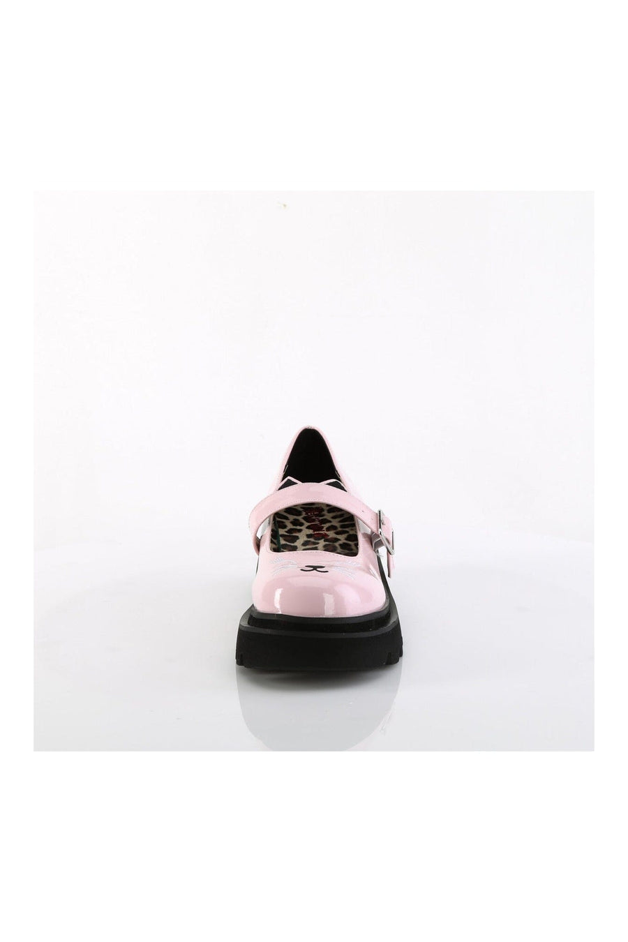 Demonia RENEGADE-56 Pink Hologram Patent Mary Janes in Pink Hologram Patent