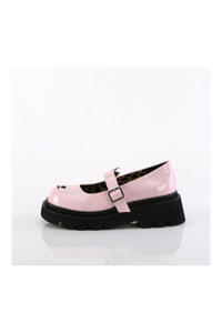 Demonia RENEGADE-56 Pink Hologram Patent Mary Janes in Pink Hologram Patent