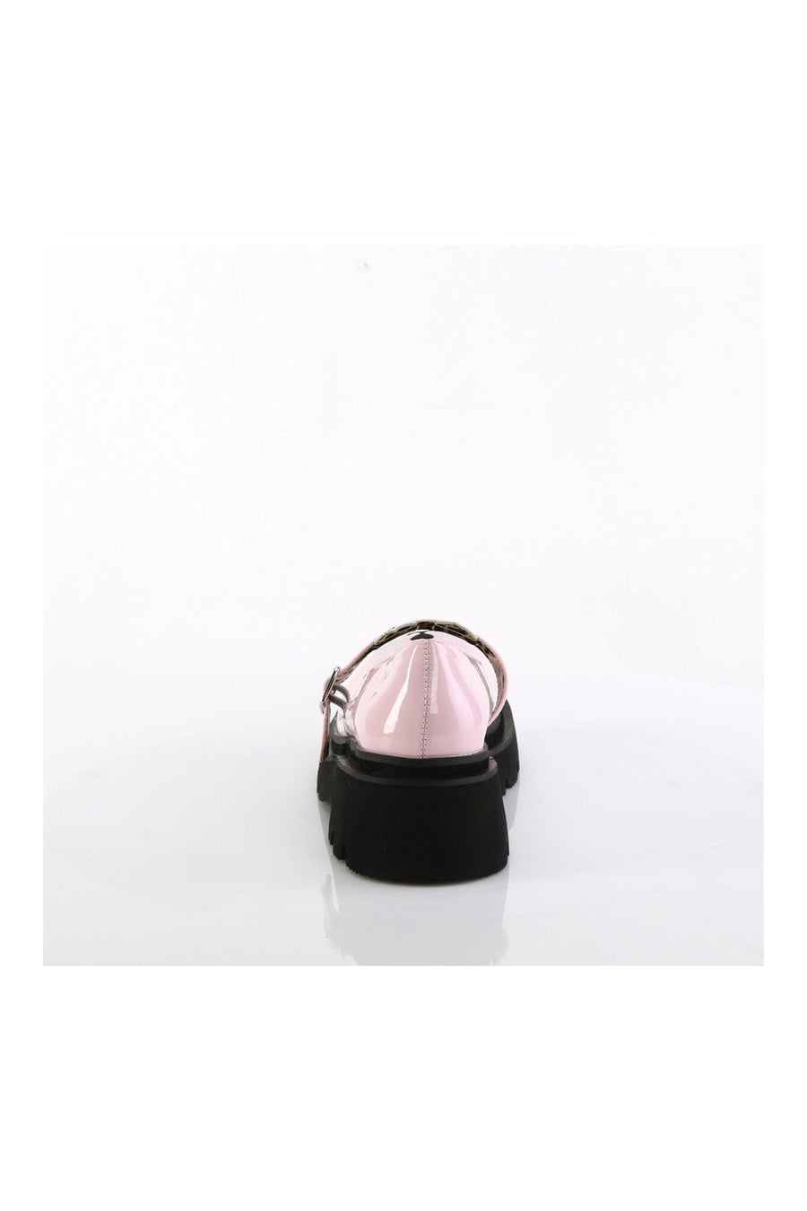 Demonia RENEGADE-56 Pink Hologram Patent Mary Janes in Pink Hologram Patent