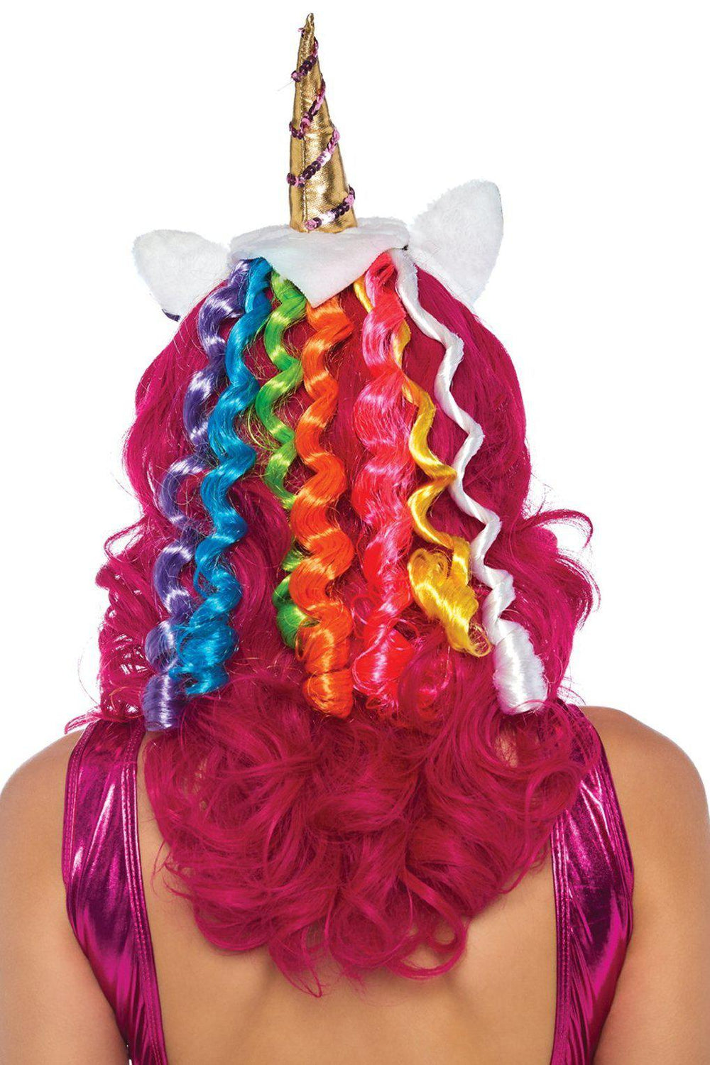 Rainbow Unicorn Headband-Costume Headwear-Leg Avenue-Multi-O/S-SEXYSHOES.COM