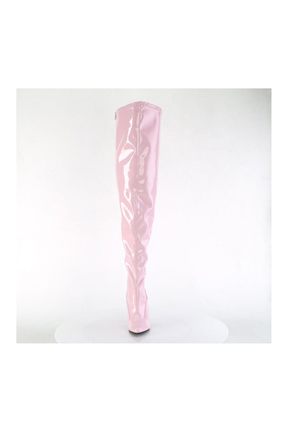 Pleaser SEDUCE-3000WC Pink Patent Thigh Boot in Pink Patent