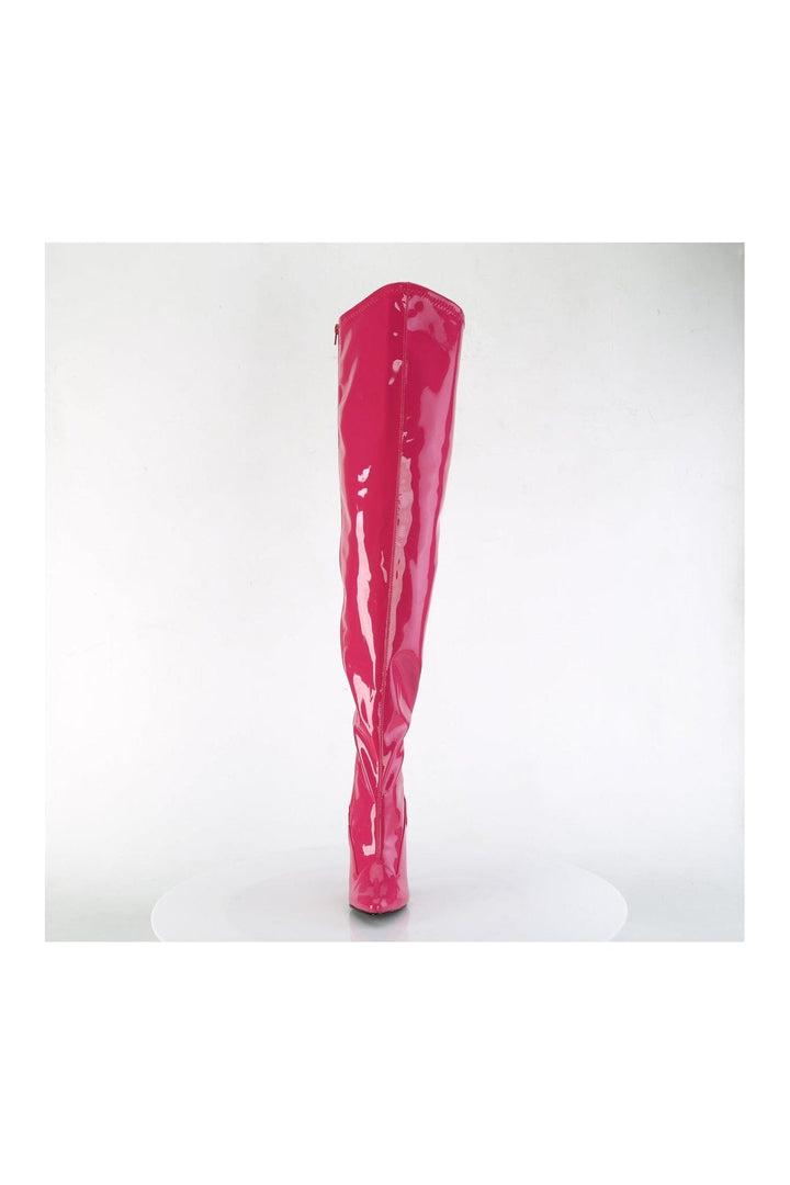 SEDUCE-3000WC Pink Patent Thigh Boot-Thigh Boots-Pleaser-SEXYSHOES.COM