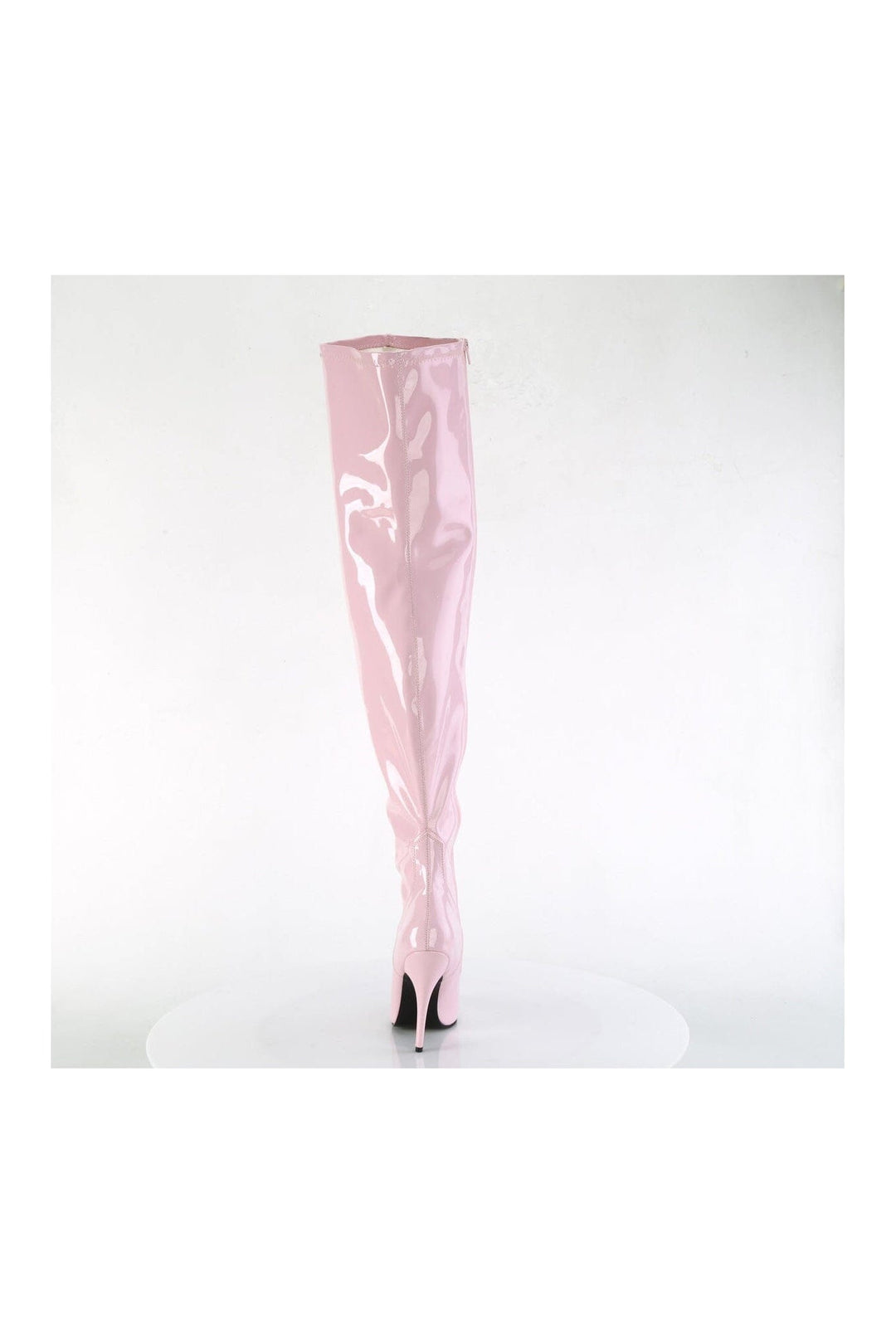 Pleaser SEDUCE-3000WC Pink Patent Thigh Boot in Pink Patent